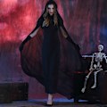 Miniatyrbillede 3 af 4: Party Kvinder Anime Cosplay Halloween Hexe Kappe Kostume Sort W Kappe Dragt Kappe Dragt Cloak suit XL