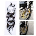 Pikkukuva 6 / 7: kpl FORK SKULLS Tarrat Sportster Softail Dyna Electra Street Glide 0.1