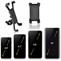 Miniatyrbilde 4 av 6: Universell mobiltelefonholder for Xiaomi M365 pro Ninebot elektrisk sparkesykkel styrefeste[GKS] Black