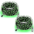Miniatyrbilde 1 av 5: Lyse 20 meter 200 LED Julelys, Julelys Lenke Grønn Green 400 LEDs