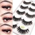 Pikkukuva 2 / 5: (iLashes.SE) 5 paria tekoripsiä - 3D faux mink G800 musta (G-800)