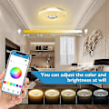 Miniatyrbild 3 av 4: 36W LED taklampa med Bluetooth-högtalare, smart med fjärrkontroll och app【GKS】