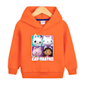 Miniatyrbilde 1 av 6: Hettegensere Gabby's Dollhouse Pullover Jakke Kåpe Gave Oransje Oransje Orange 130cm