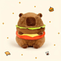 Miniatyrbild 5 av 7: 23cm Capybara Plysch Simulering Capibara Anime Fluffig Leksak Söt Docka Gosedjur Mjuk Docka Plysch Jul Thanksgiving Gåva 23cm-9.05in-C