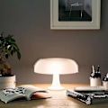 Miniatyrbillede 5 af 5: Italiensk Designer LED Svampe Bordlampe til Hotel Soveværelse Natbord Stue Dekoration Belysning (,orange)