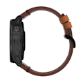 Miniatyrbilde 2 av 5: Ekte skinnrem for Gar-min Fenix ​​6s/6s Pro/5s/5s Plus/d2