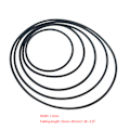 Miniatyrbilde 3 av 9: 15 stk Universelle 1,2 mm Kassettband Erstatningsgummi CD DVD Kassettbandspiller Turntable Rem