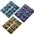 Miniatyrbillede 2 af 5: 8 stk./sæt IQ Metal Puzzle Hjernetræning Intelligens Løsningsring Montessori Puzzle til Børn Voksne Anti-Stress Fidget Legetøj