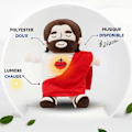 Miniatyrbild 1 av 5: 38CM Andnings-Jesus Plyschleksak Baby Lugnande Fyrstegsjustering Barns Sömnkamrat_GOD