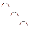 Pikkukuva 2 / 5: 1/2/3 Puuhelmillä koristeltu laukun kahva laukkuun, olkahihna, käsilaukun kahva musta 48cm[GKS] Black 48cm 1Set