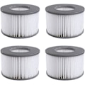 Miniatyrbillede 1 af 4: Mscomft Udskiftningsfilter til MSPA Whirlpoal Udskiftningsfilterpatron (4-pakke) [GKS]