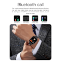 Miniatyrbild 5 av 5: Smartklocka Herr Dam Puls Fitness Klocka Bluetooth Samtal Vattentät Sport Smartklocka För Android iOS Svart Svart