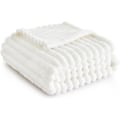 Miniatyrbilde 1 av 9: Bedsure Hvit Kastteppe for Sofa - Super Myk Koseteppe for Kvinner, Søt Lite Fleeceteppe for Jenter, 50x60 Tommer