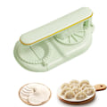 Miniatyrbillede 1 af 5: Manuel dejpress DIY dumplingmaskine, 2-i-1 dumplingform, til køkkenhjælper ved fremstilling af dumplings ravioli (grøn)
