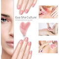Miniatyrbilde 4 av 5: Gua Sha - Gua Sha-stein for ansikt - Hjerteformet stein for ansiktsbehandling - Anti-rynke massasjeverktøy for ansikt - Gua Sha ansiktsmassasje (Rosa)