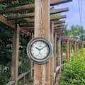 Miniatyrbild 5 av 5: Vattentät utomhusklocka i metall med termometer och hygrometer