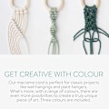 Miniatyrbillede 5 af 5: 3 Farver Macrame Garn, Macrame Reb 3mm X 100m Naturlig Macrame Co