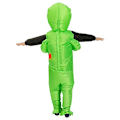 Miniatyrbillede 5 af 6: Nabila Oppustelig Alien Kostume til Børn, Til Halloween, Cosplay, Flot Kostume