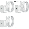 3-pack - iPhone-laddare - Snabbladdare - Adapter + 2m kabel 20W USB-C Vit 3-pack iPhone 3-Pack[GKS] 3-Pack USB-C