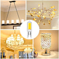 Miniatyrbillede 3 af 5: 5-pak 2W G9 kapselbaserede COB LED-pærer 220V 200 Lumen svarende til 10W-20W halogenpære til loftlampe, bordlampe, væglampe Varm hvid 3000K