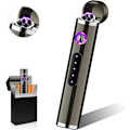 Miniatyrbild 1 av 5: USB-uppladdningsbar vindtät elektronisk tändare pekskärm plasma lin