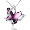 Pikkukuva 4 / 4: Perhoskaulakoru Riipus Naisten Kaulakoru Valmistettu Swarovski-kristallista 【GKS】