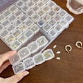 Miniatyrbilde 1 av 5: 56-roms oppbevaringsboks i plast, diamantmaleri tilbehørsboks, mini oppbevaringsboks egnet for småting, broderioppbevaring, DIY håndverk