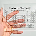 Miniatyrbilde 3 av 6: Periodisk system Akryl Periodisk system Skrivebordsdisplay med ekte elementer Pedagogiske gaver til barn Kjemisk element Hjem SMALL