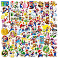 Pikkukuva 3 / 5: 100 kpl Mario Bros -tarra-setti, Super Mario vinyyli vedenpitävä S[GKS] B
