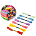 Pikkukuva 2 / 5: 100 kpl kirjontalankaa / mouline-lankaa monivärinen【GKS】 multicolor 230