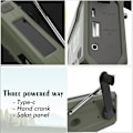 Miniatyrbilde 4 av 5: Bærbar DAB/FM-radio, 4000mAh Dynamo Solradio, Solveivradio, Overlevelsesradio DAB Radio USB-lader med nødsignal, vekkerklokke