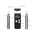 Miniatyrbild 2 av 5: Paranormal Utrustning Digital EVP Röstaktiverad Inspelare USB US 8GB (Svart)