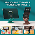 Miniatyrbilde 2 av 7: Dobbel Sammenleggbar Mobiltelefonholder Justerbar Mobiltelefonstativ for Skrivebord Silikondeksel Kompatibel med iPhone 15 14 13 12 11 Pro Max Green Bear