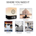 Miniatyrbild 5 av 5: Bluetooth-kompatibel Koranhögtalare med LED-nattlampa för smart app-styrning Azan