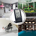Miniatyrbillede 4 af 5: Indendørs og udendørs termometer, indendørs og udendørs hygrometer barometer termometer, digitalt ur med alarm og udendørs sensor display [GKS]