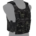 Miniatyrbild 1 av 6: LV-119 Lågprofil Slick Plate Carrier Taktisk Väst Airsoft Militär Krigslek Lätt Anpassningssystem Slickster Assault Väst VE-73 BCP