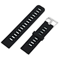 Miniatyrbillede 5 af 8: 22 mm Universal Silikone Sportsurrem til Huawei Watch 3, Watch 2 og Watch GT, Sort/Blå