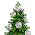 Miniatyrbilde 4 av 5: 24 stk. Sølv Disco Speilkule for Festdekorasjon Juletre Bryllup Bursdagsfestdekorasjoner [GKS] 4cm