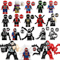 Miniatyrbild 1 av 5: 18 st Spiderman Venom minifigurer byggklossar actionfigur set