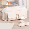 Pikkukuva 1 / 8: Kotelo Suurikokoinen Kynäkotelo Kannettava Kynälaukku Cosm white with clip