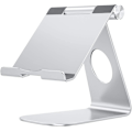 Miniatyrbillede 1 af 5: Justerbar Tablet Stativ, iPad Stativ, Aluminium Skrivebordsdock Kompatibel med iPad Air 4/Mini, Ny