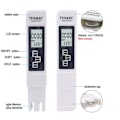 Miniatyrbillede 3 af 5: Digital 3-i-1 TDS-måler EC og temperatur med display white