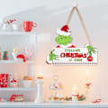 Miniatyrbillede 6 af 7: Julekalender Træskilt - Slikkepinde Jule Nedtælling Væghængende Julepynt til Julebørn Familie Venner Gave
