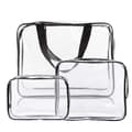 Miniatyrbillede 1 af 5: Transparent makeup taske, 3-pak