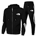 Pikkukuva 1 / 6: The North Face Miesten Huppari Hupullinen Paita Jogger Housut Treenihaalari 2KPL/Sarja Urheiluvaatteet Musta Black 3XL