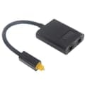 Miniatyrbillede 1 af 5: Toslink optisk splitter med dobbelte udgange