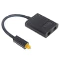 Toslink optisk splitter med dobbelte udgange