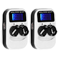 Miniatyrbillede 2 af 8: 2 stk. LCD knapcelle batterioplader til LIR2016 LIR2025 LIR2032 ML2016 ML2025 ML2032 CR2032 EU stik 100-240V 0.2