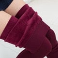 Miniatyrbild 8 av 9: Vinterleggings Stickade Sammet Casual Leggings Nya Hög Elastiska Tjocka Damvarma Svarta Byxor Skinny Byxor För Kvinnor Leggings K018 Kaffe K018 Coffee XXL