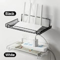 Miniatyrbild 7 av 7: Väggmonterad Routerhållare TV Set-Top Box Hållare Metall Router Förvaringsställ [GKS] Black
